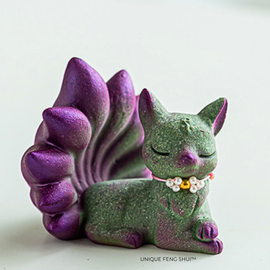 9-Tailed Fox Figure front view showing design details