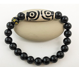 4 Eye DZI  Amulet against lawsuit & Obstacles