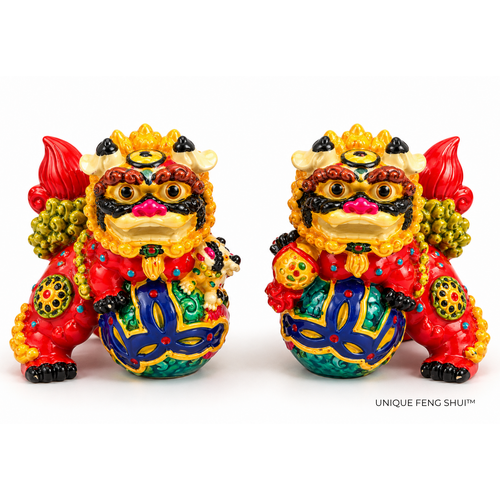 Colorful Mini Foo Dogs – Feng Shui Protection Guardians
