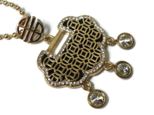 feng shui lock coin necklace