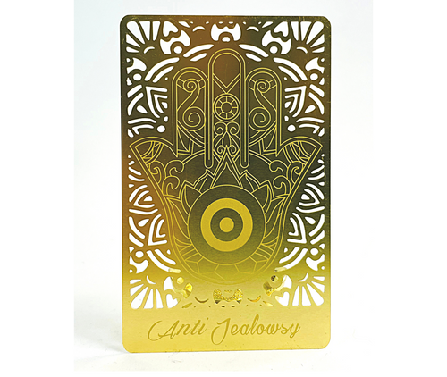 ANTI-JEALOUSY GOLD TALISMAN CARD