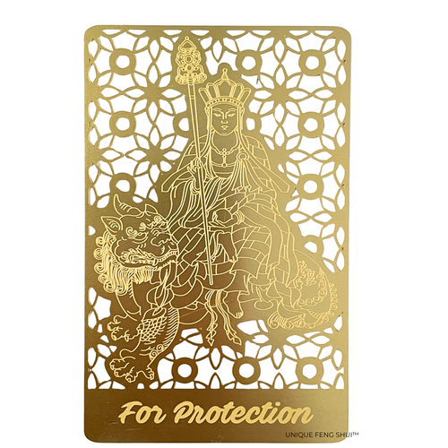 Protection Wallet Card – Ksiddigarbha with Chi Lin