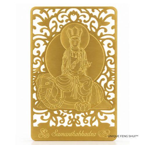 Buddha Protector for Snake Zodiac Sign- Gold Talisman Card