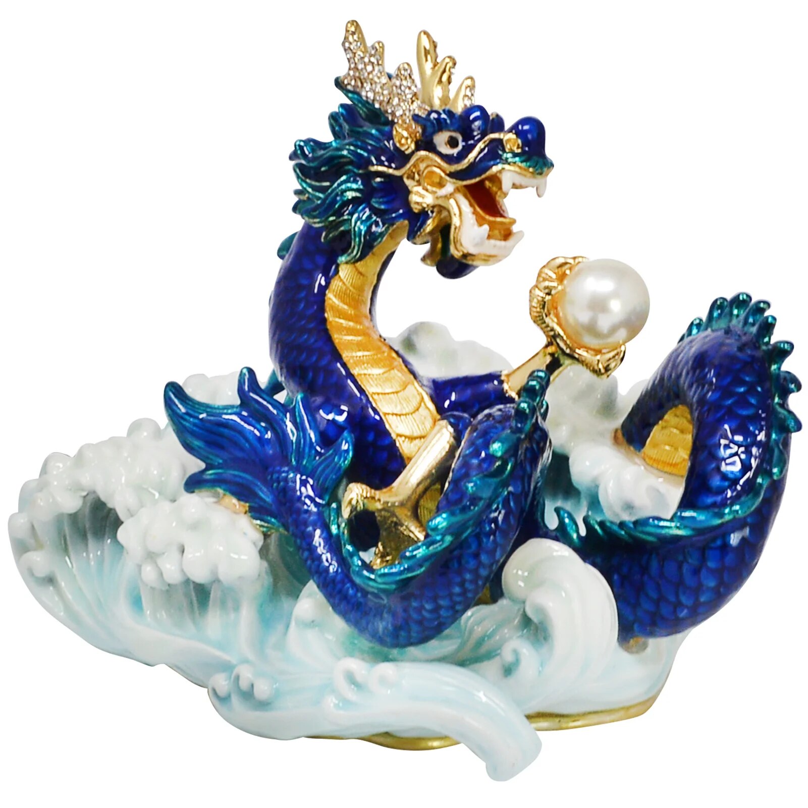 Feng Shui Azure Dragon With Wave