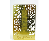 WISDOM PAGODA GOLD TALISMAN CARD