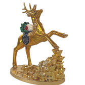 "Bountiful Blessings: Prancing Deer for Prosperity and Longevity"