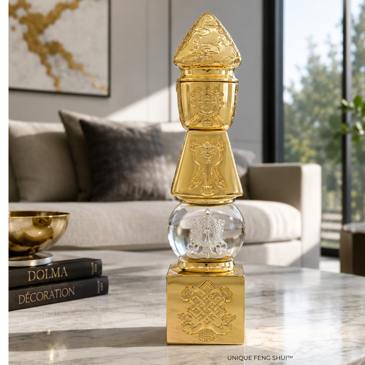 5 Element Pagoda Feng Shui Cure for Flying Star #5