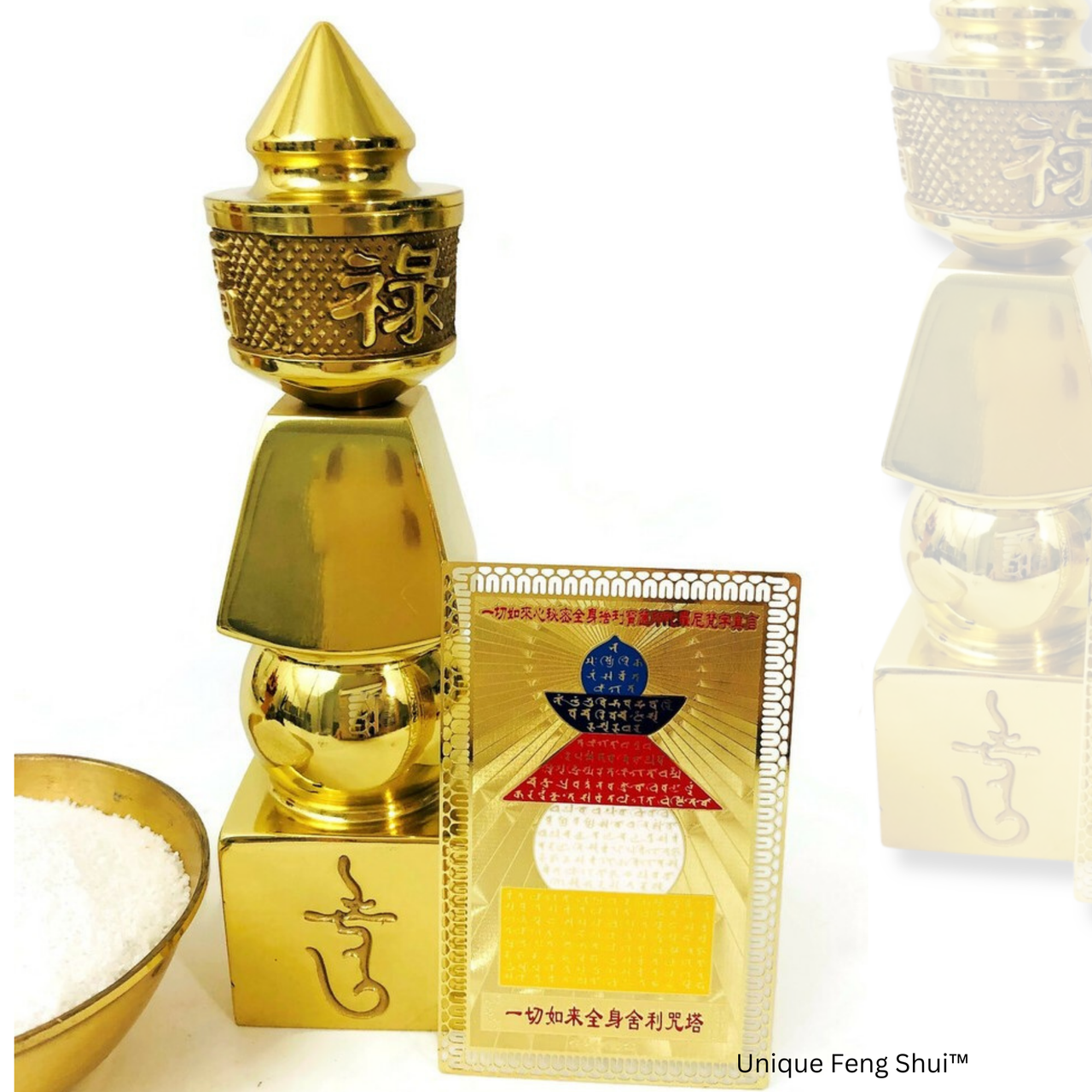 5 Element Pagoda Kit with Metal Card and Earth Element