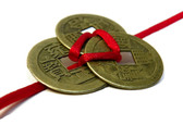 3 Coins Red Ribbon 