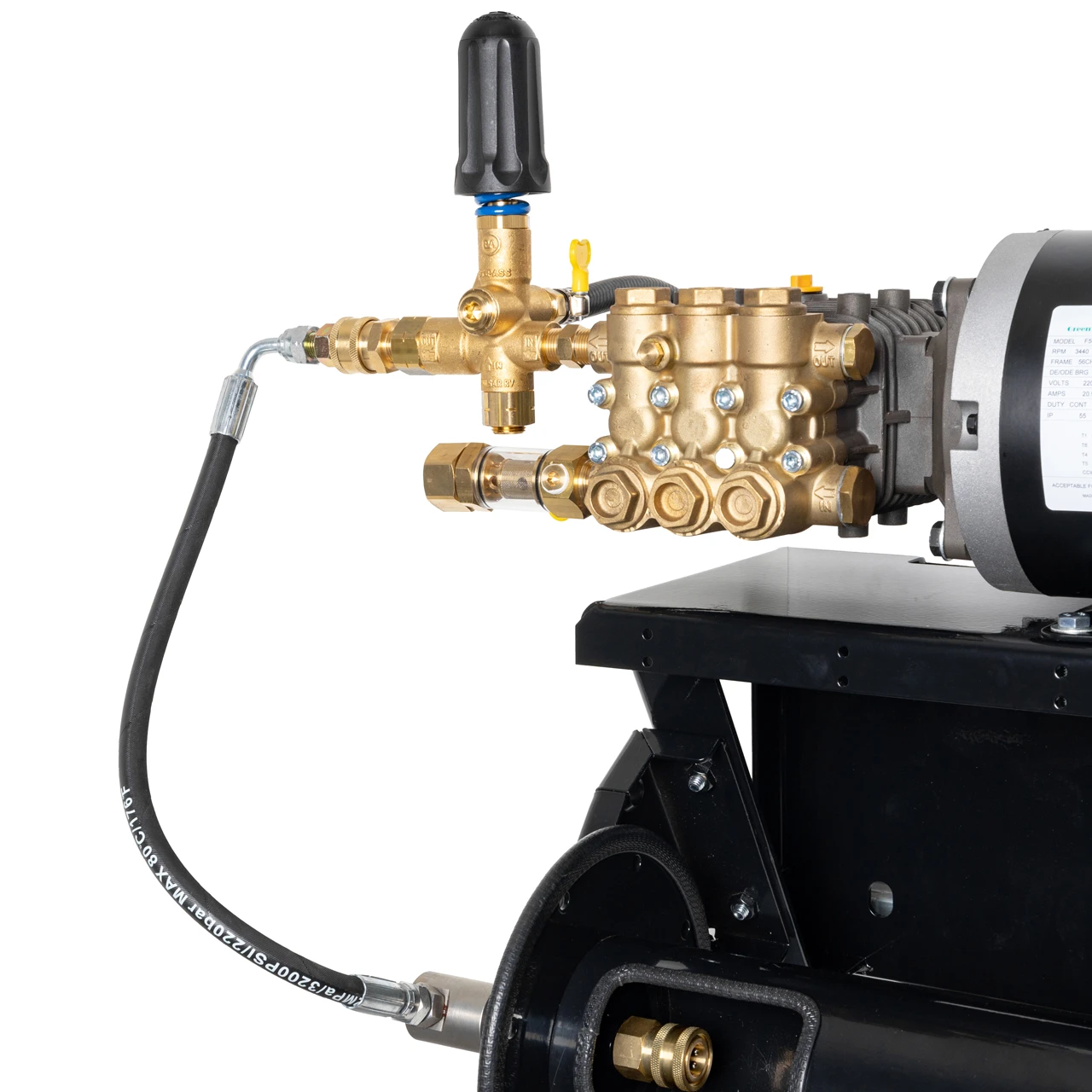 Canpump Pressure Washer: Wall-Mount w/ Hose Reel, 5 hp, 240 V, Total ...