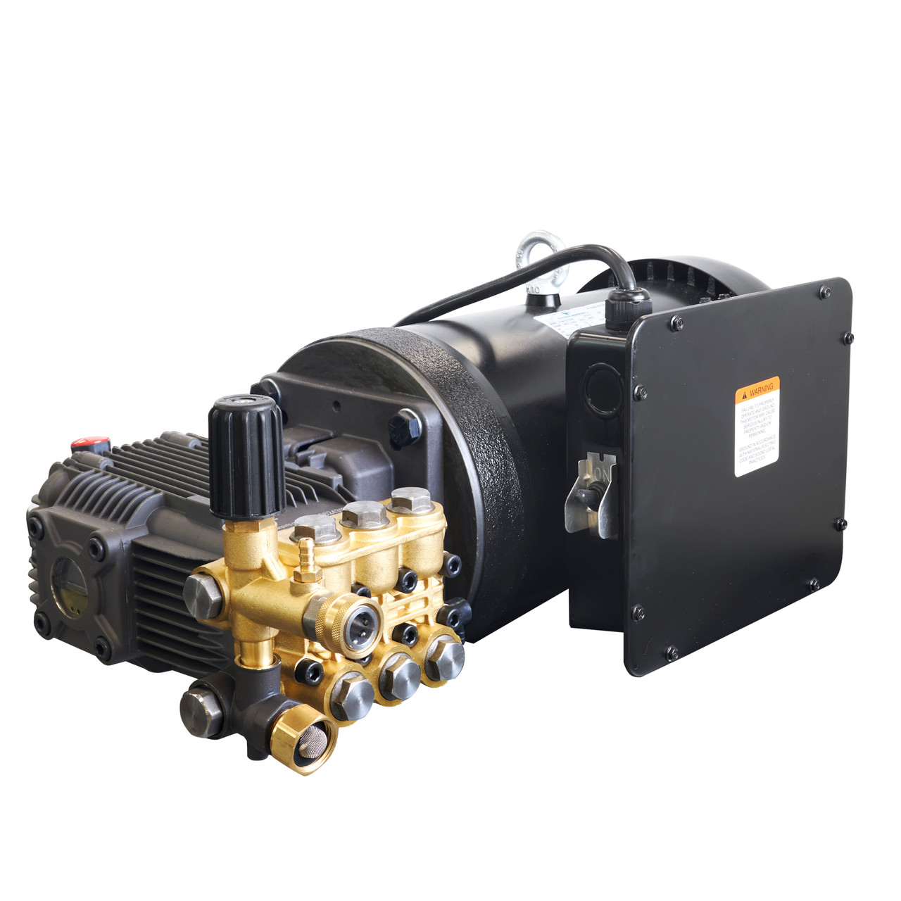 Canpump Electric Pressure Washer: 5 hp Half-Speed Motor 240 V, Triplex Pump