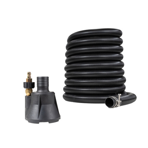 Canpump Sludge Pump (Sludge Sucker) Kit – QC Plug + 32 ft Drain Hose, 4000 psi