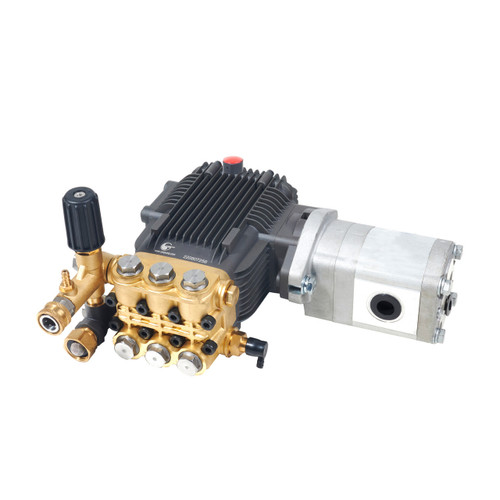 Canpump CE 3040 HY: 3000 psi @ 4 US gpm, Pressure Washer Pump Assembly with Hydraulic Motor