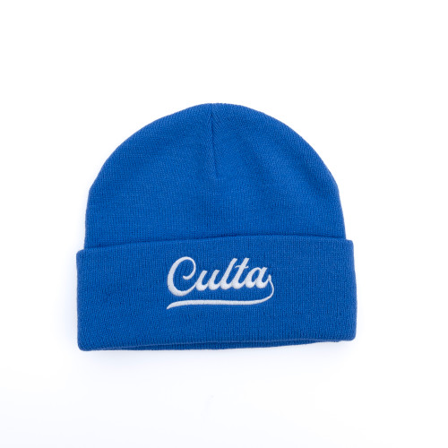 CULTA Cursive Logo Beanie [blue]