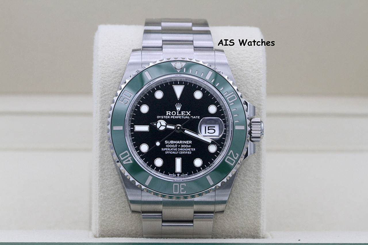 Rolex Ceramic Hulk Submariner Date Stainless Steel Watch Ref