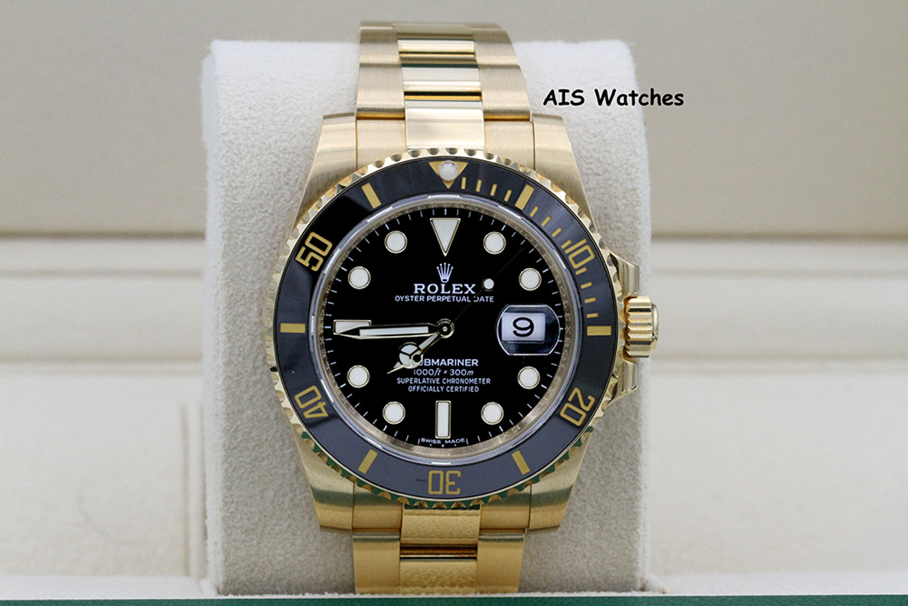 Rolex Submariner Yellow Gold Dial