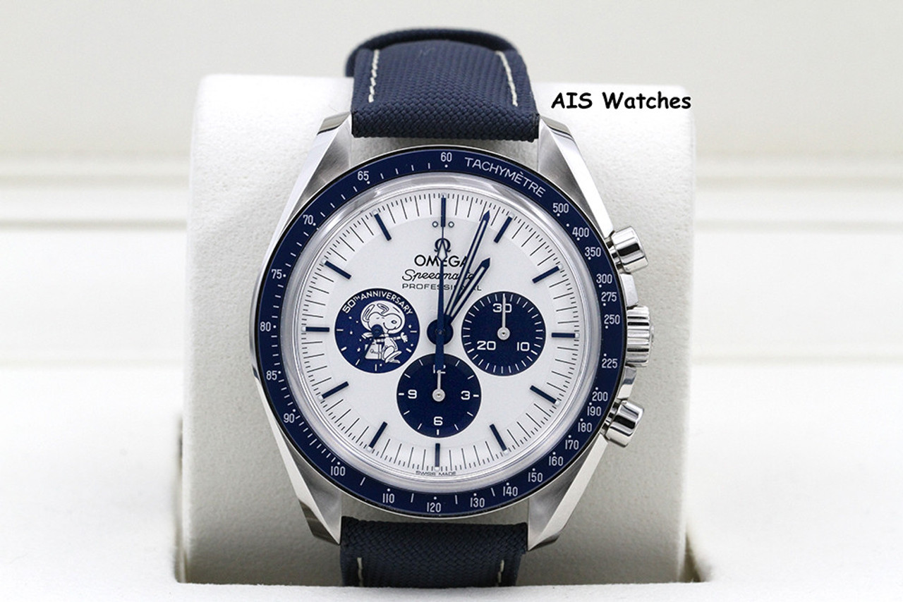 ccBNIB Omega SpeedMaster Moonwatch Apollo 13 Silver Snoopy 310.32