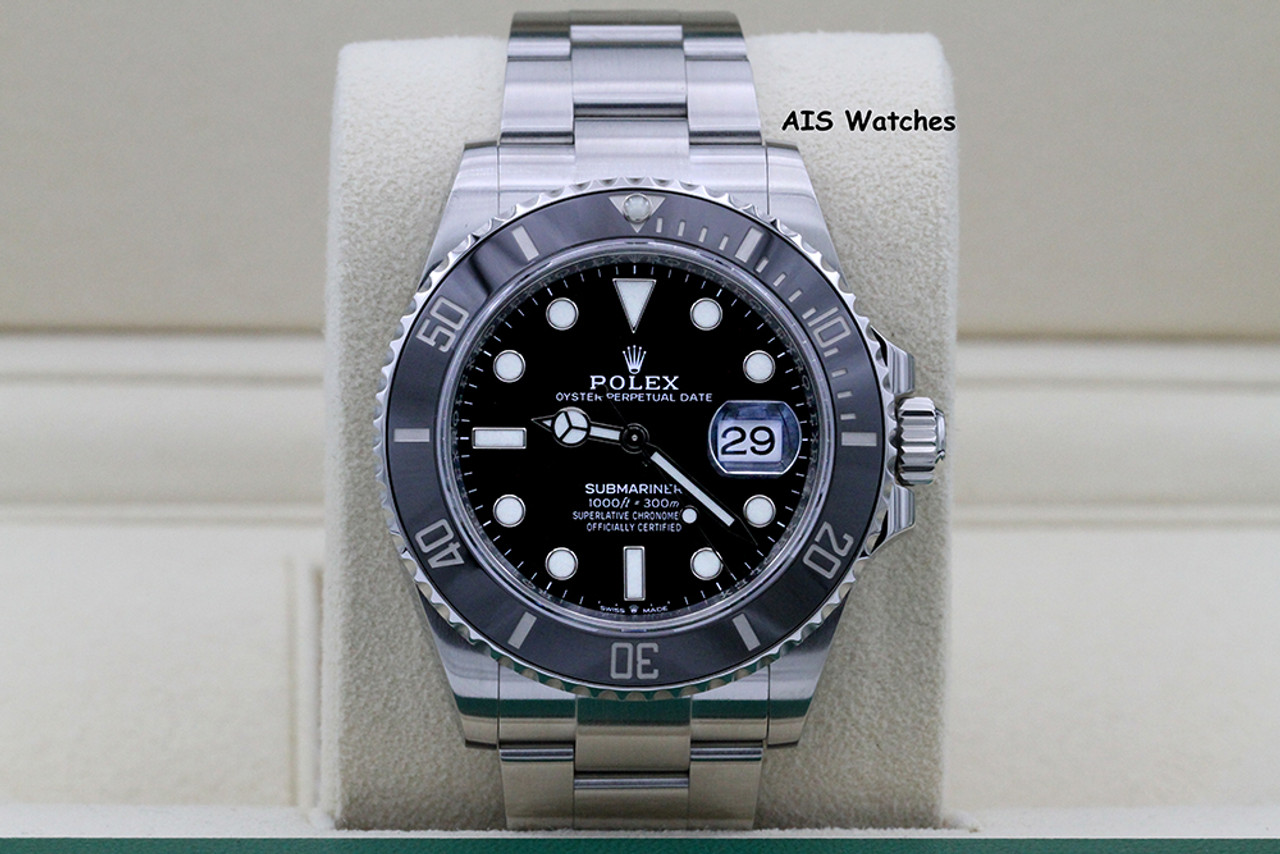 Rolex 126610 Stainless Steel Submariner 41mm Black Dial Ceramic