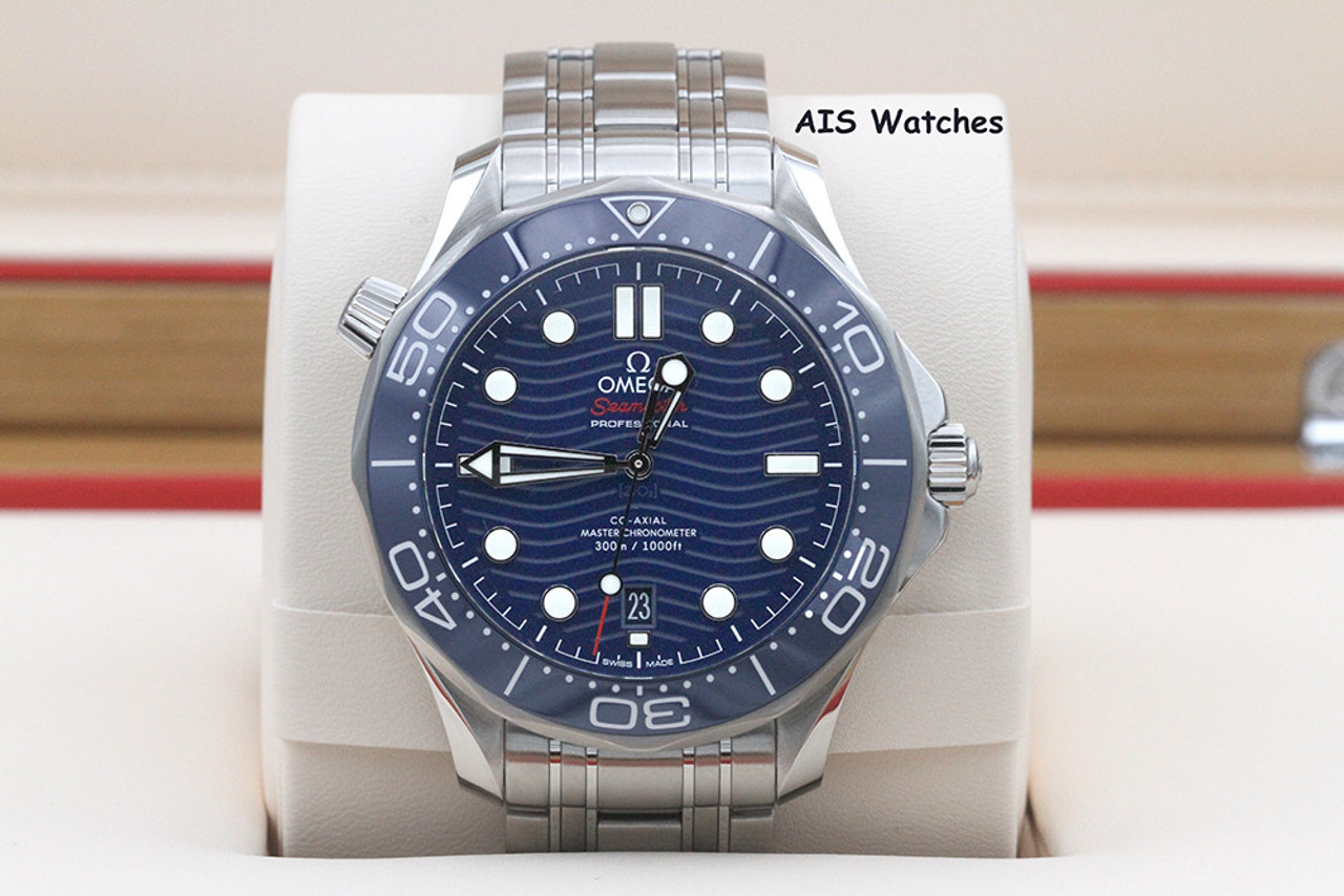Omega Diver 300M 42 mm Watch in Blue Dial