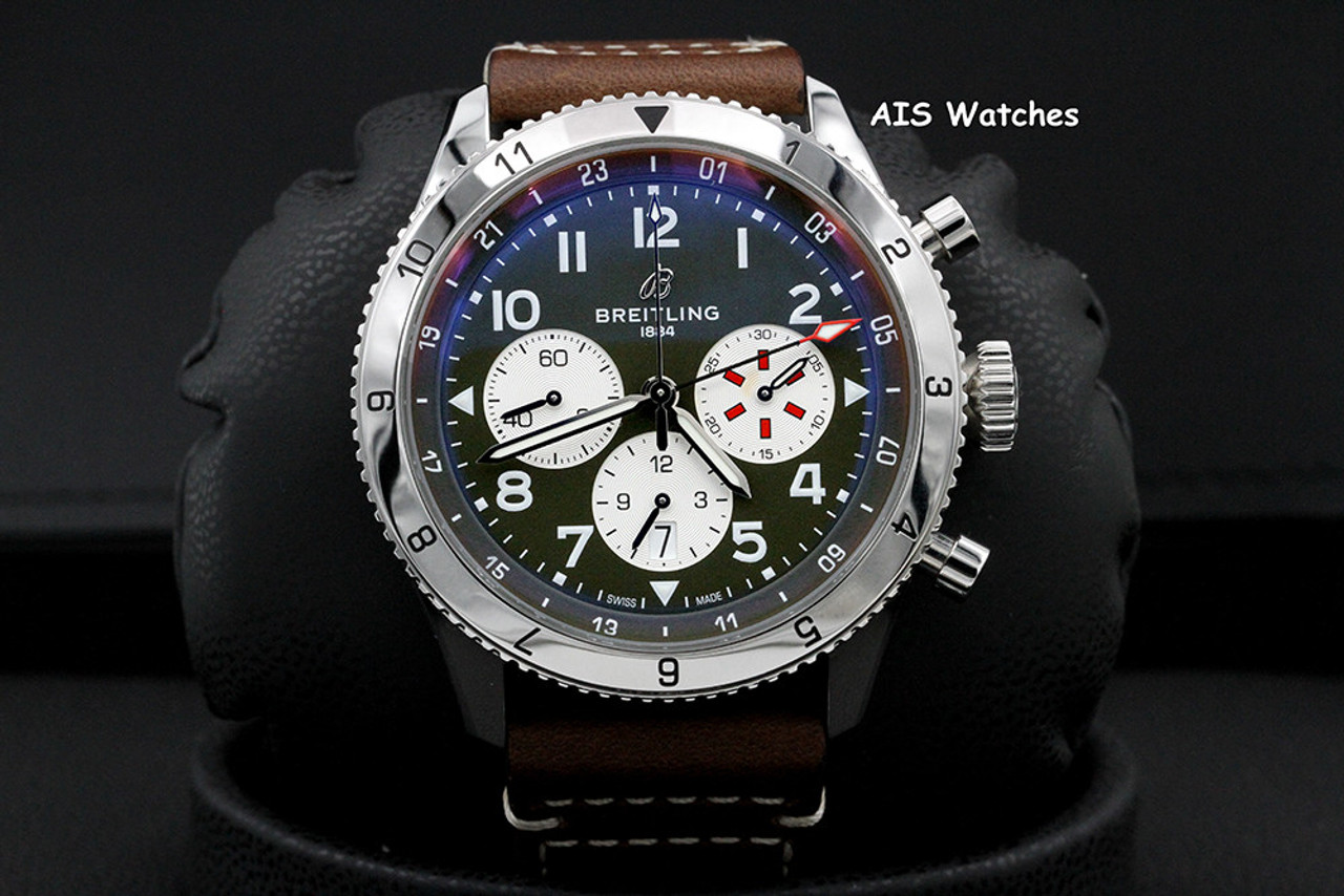 Breitling Super AVI B04 AB04452A1L1X1 Chronograph GMT 46 Curtiss