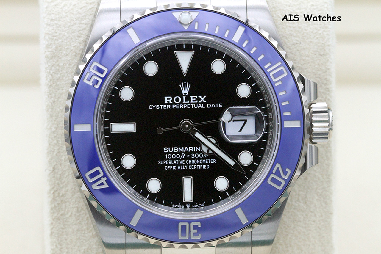 Rolex 126619LB Submariner Date 126619 18K White Gold Blue Bezel (48788)