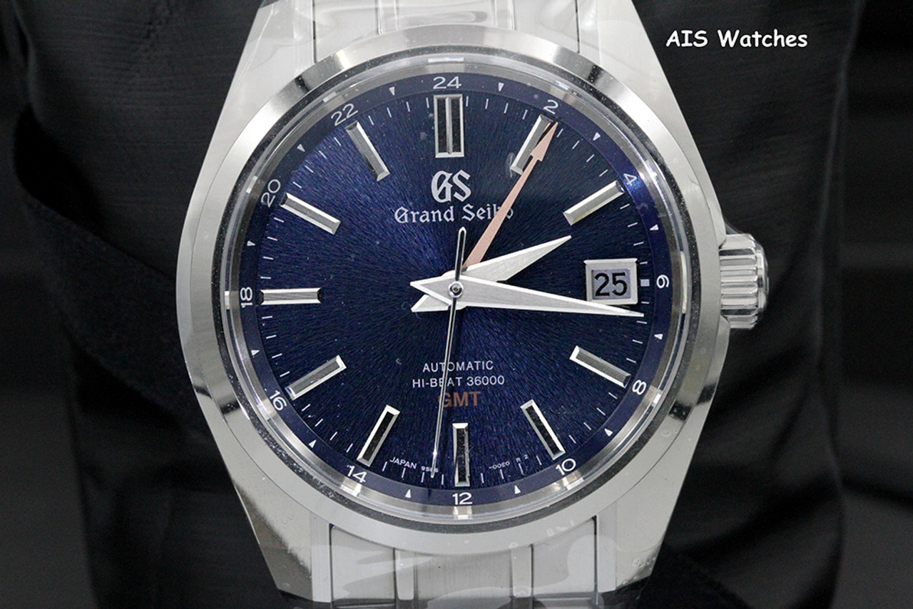 BNIB Grand Seiko SBGJ235 GMT Hi-Beat Blue Dial Boutique Limited Edition B&P