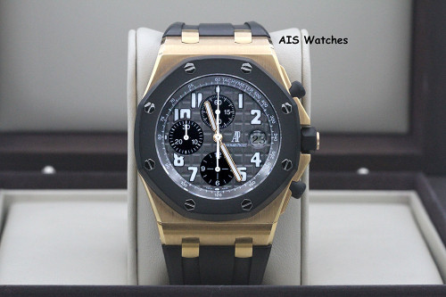 Audemars Piguet 25940OK RG RubberClad Royal Oak Offshore 42MM Chronograph Box & Papers