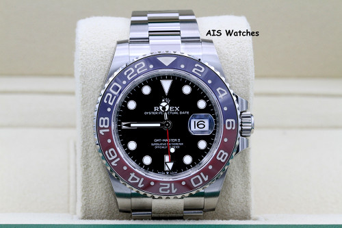 BNIB Rolex GMT Master II 126710BLRO Red Blue Pepsi / Oyster Box & Papers