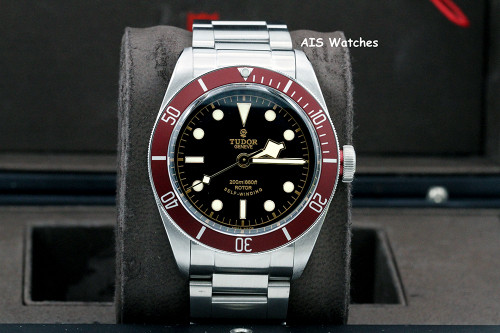 Tudor 79220R Heritage Black Bay Red SS Bracelet Box & Papers - ETA Movement