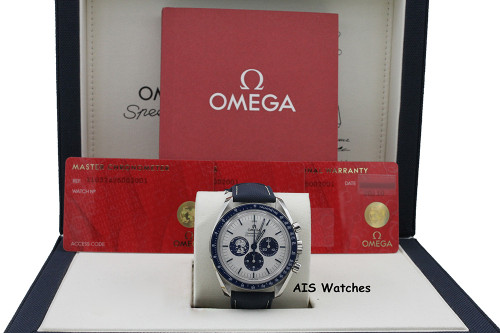 BNIB Omega SpeedMaster Moonwatch Apollo 13 Silver Snoopy 310.32.42.50.02.001 B&P