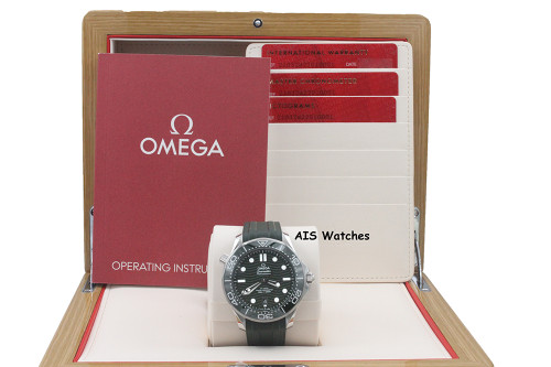 BNIB Omega Seamaster 300M 42MM Diver Green Wave Dial 210.32.42.20.10.001 B&P