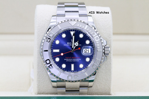 Rolex Yacht-Master 126622 Blue Dial Platinum Bezel Box Paper