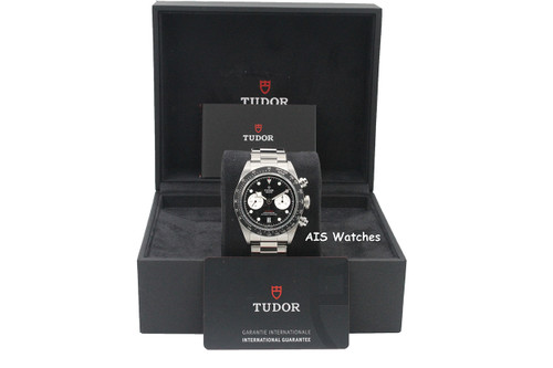 Tudor 79360N Black Bay Chronograph 41MM Black Dial SS Bracelet B&P