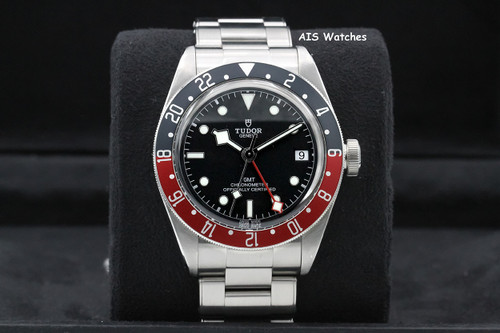 Tudor 79830RB Black Bay GMT Pepsi Stainless Steel Bracelet Box & Paper