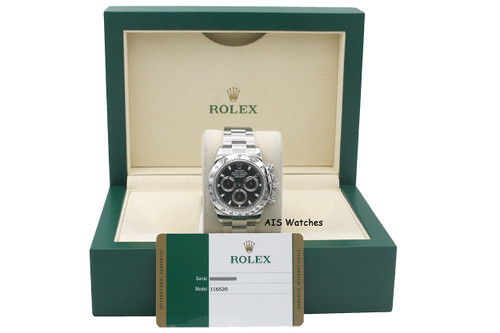 Rolex Cosmograph Daytona 116520 Black Dial 2015 Box & Papers