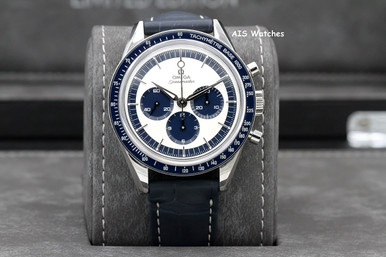 Omega Speedmaster CK2998 Blue Dial / Leather Strap 311.33.40.30 