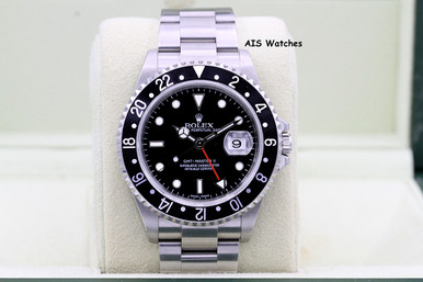 Rolex GMT-Master II 40mm Stainless Steel Black Dial & Black