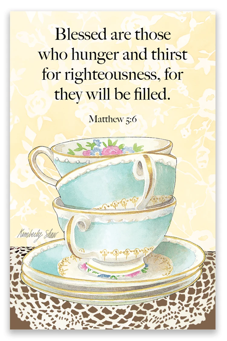 Scripture Tea Cups 4 Par-TEA Teacups Scripture Cards