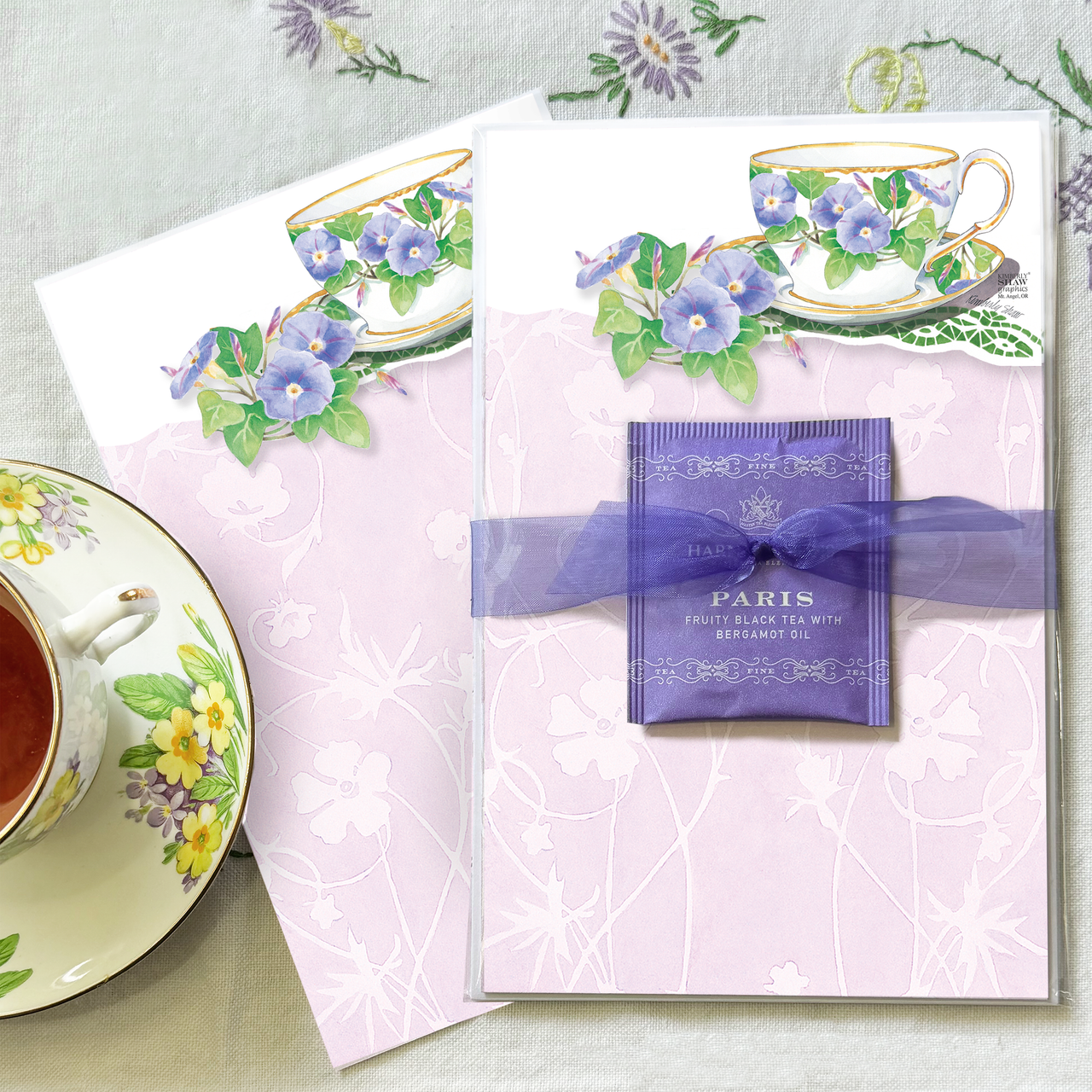 Morning Glory Stationery Set