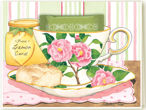 Camellia Teacup Card