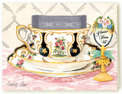 323 Royal Tea Invitation Teacup Card