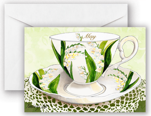 May Teacup Notecard