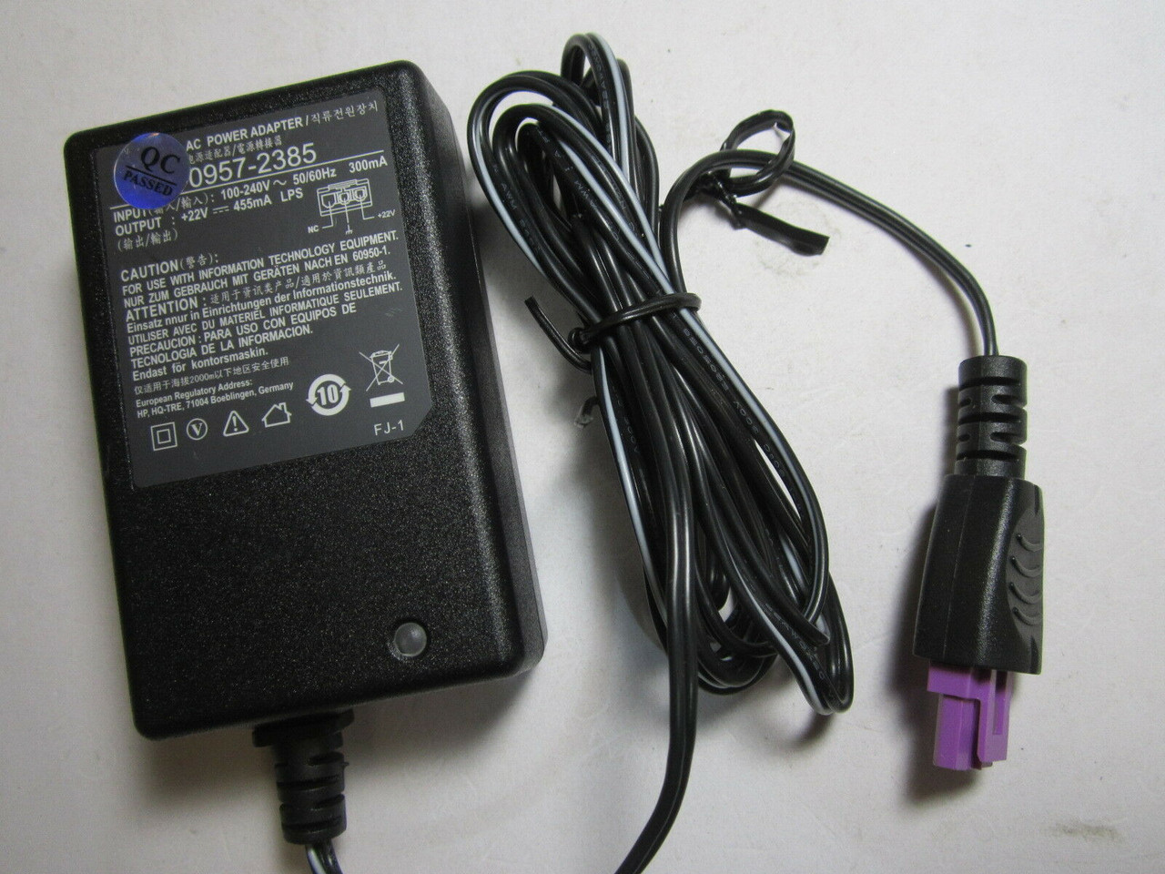 Latterlig lov gaben Original 22V HP Deskjet 2544 2620 All-in-One Printer AC Adapter Power Supply