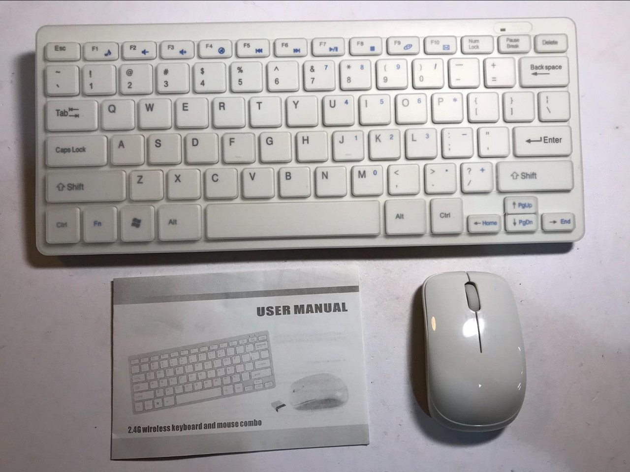 2.4Ghz Wireless MINI White Keyboard and Mouse Boxed Set for 2010 I Mac IMac