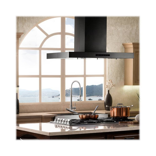 ZLINE - 36 inches - Externally Vented - Island Range Hood - Stainless Steel