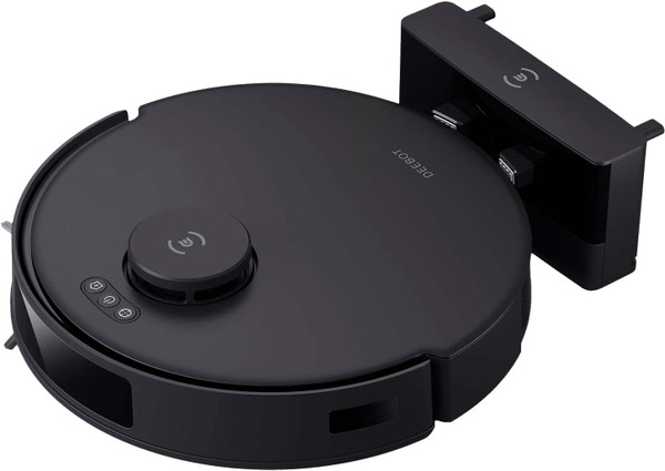 ECOVACS Robotics - N20 PRO Robot Vacuum & Powered Vibrating Mop - Black