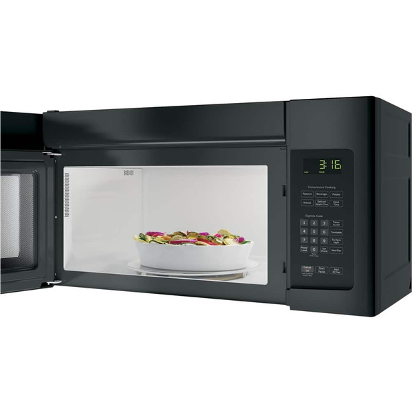 GE - 1.6 Cu. Ft. Over-the-Range Microwave with Convenience Cooking Controls - Black