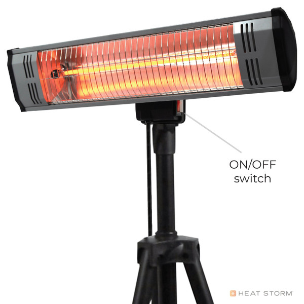 Heat Storm - Infrared Heater and Tripod combo - SILVER