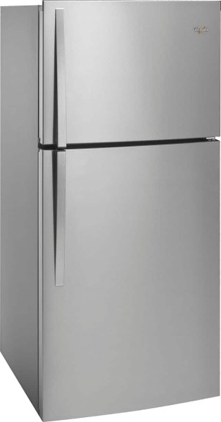 Whirlpool - 19.3 Cu. Ft. Top-Freezer Refrigerator - Monochromatic Stainless Steel