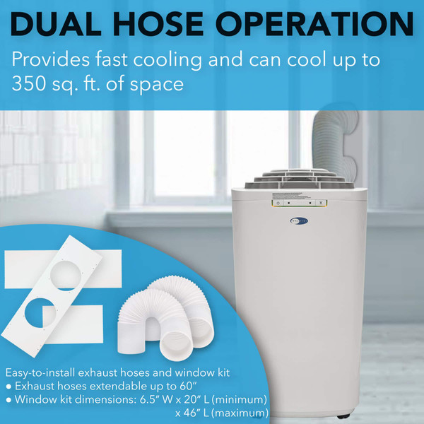 Whynter - 350 Sq. Ft. Portable Air Conditioner - White